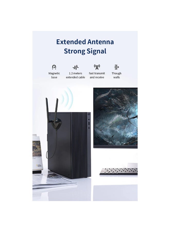 COMFAST CF-AX210PLUS PCIe WiFi 6E Adapter 5374Mbps | Tri-Band 2.4G/5G/6GHz + Bluetooth - Image 4